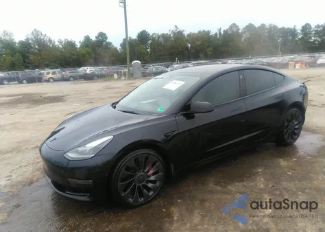 2022 Tesla Model 3 Performance Dual Motor All-Wheel Drive from USA, damaged, VIN 5YJ3E1EC9NF110108